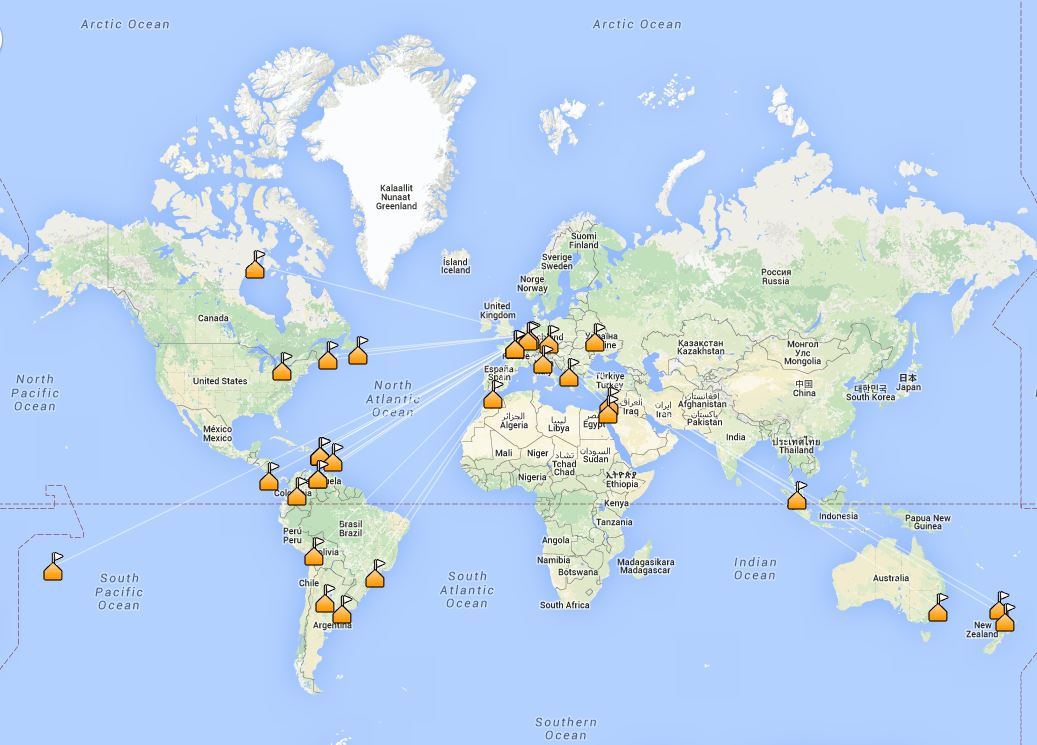 Google MAP QSO Karte