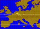 70cm Karte mit den erreichten Ländern